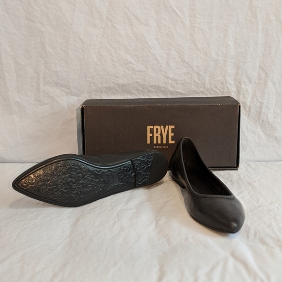 NEW Black FRYE Flats (Regina Ballet) - Picture 2 of 7